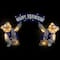 LED Lighted Polar Bear "Happy Hanukkah" Sign Outdoor Christmas Decoration - 30"